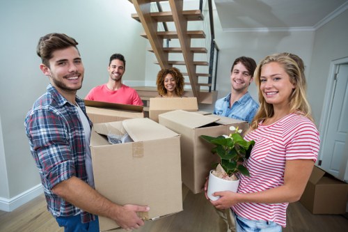 Removal team preparing a local house move in Acton
