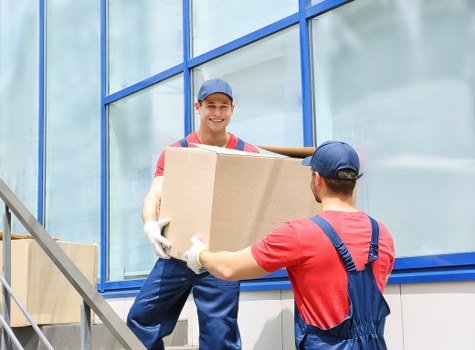 Man with van service helping with a local move in Acton