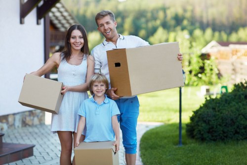 Removal checklist and packing materials used for a move in Acton