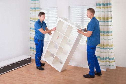 Loading furniture and boxes into a hire truck