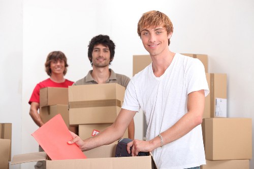 Movers handling flat access and stairway removal in Acton